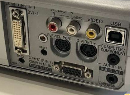 PLC-SU51 Projectors  connections