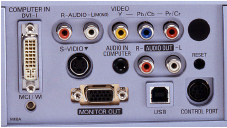 PLC-XU32 Projectors  connections