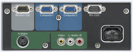 EMP-6000 Projectors  connections
