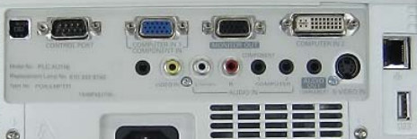 PLC-XU116 Projectors  connections