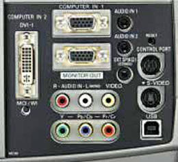 LC-XG210 Projectors  connections