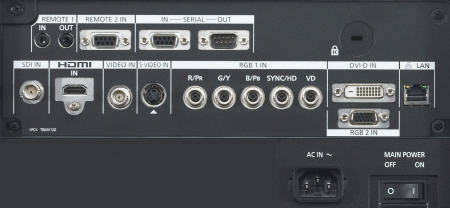 PT-DS8500 Projectors  connections