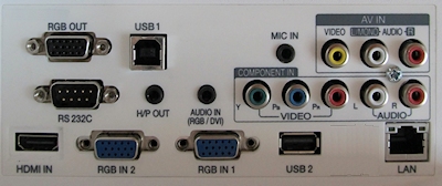 SA560 Projectors  connections