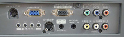 PLC-XL50 Projectors  connections