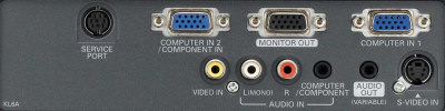 PLC-XU101 Projectors  connections