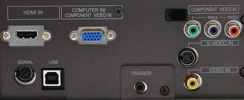 HC1600 Projectors  connections