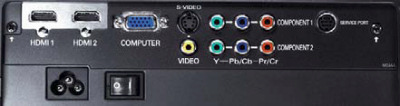 PLV-Z60 Projectors  connections