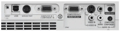 PLC-XL45 Projectors  connections