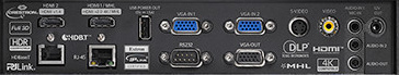 ZH606t-b Projectors  connections