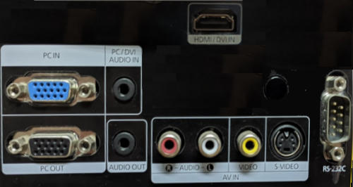 SP-L251 Projectors  connections