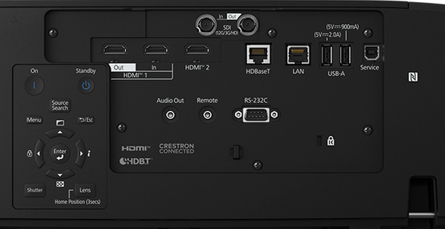 EB-PQ2010b Projectors  connections